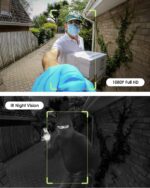 2K Smart Wireless WiFi Doorbell Camera with Chime - HD Video, Motion Detection, MUBVIEW J7