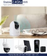 Indoor 2K PTZ 24/7 Pet Recording Wired Security Camera 2 Packs MUBVIEW PK320D