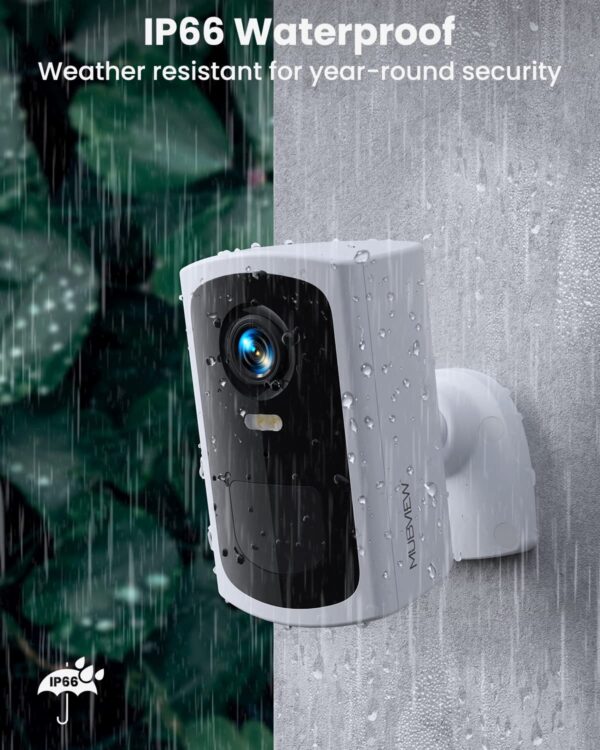 2K/3MP Smart Wireless Battery-Powered Spotlight Security Camera - Indoor/Outdoor Use, MUBVIEW Q5